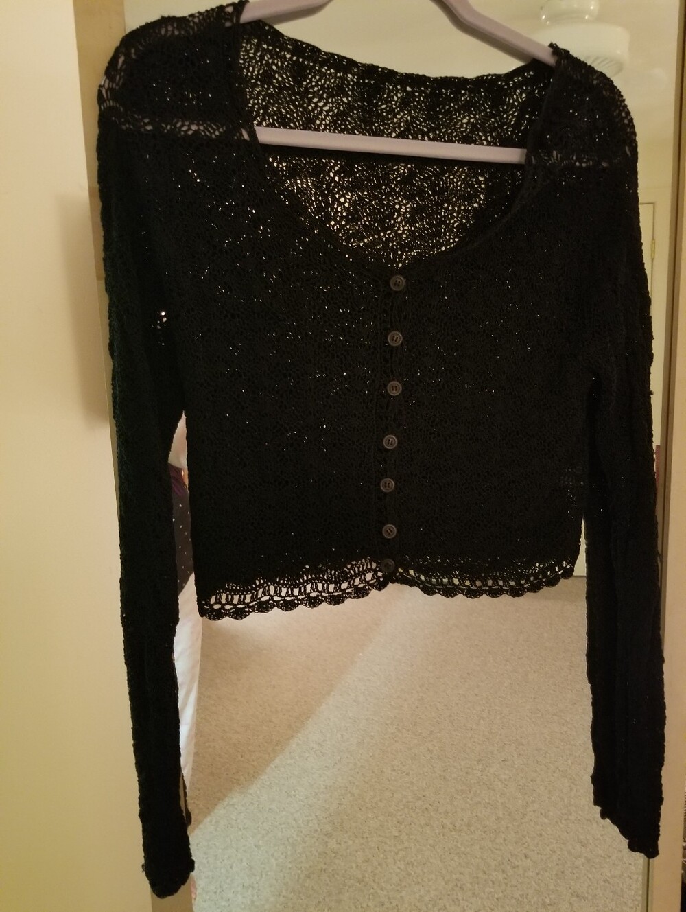 💜 VINTAGE CROCHET CROP TOP💜